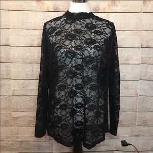 Lane Bryant Lace top black